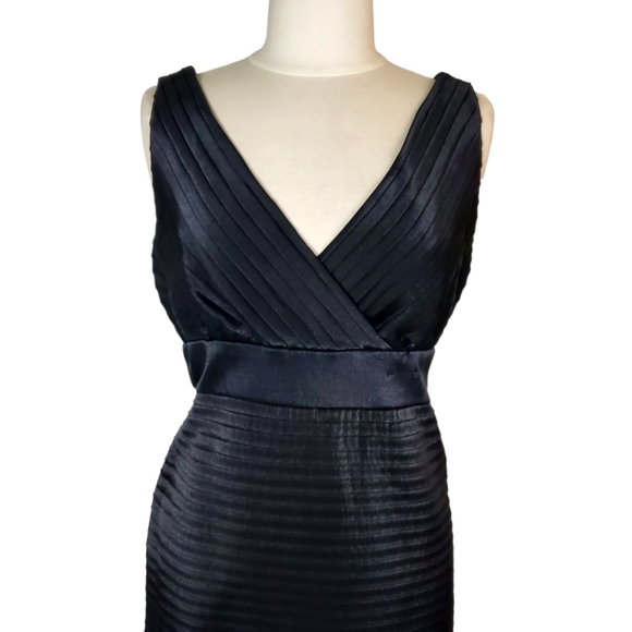 DRESSBARN Tiered Cocktail Black Dress Womens size 14 - Picture 2 of 5